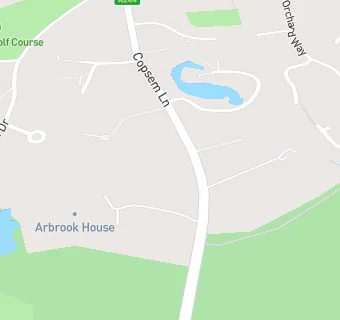 map for Arbrook House BUPA Care Home