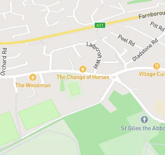 map for Bank House Surgery (Farnborough)