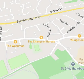 map for Farnborough Sports Club