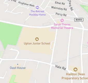 map for Upton Junior School