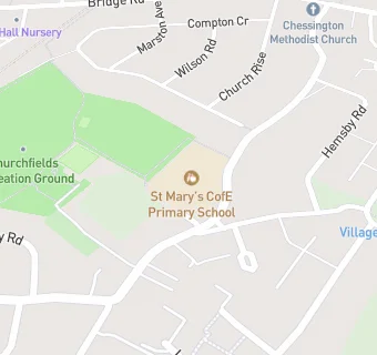 map for St Mary's CofE (Aided) Primary School