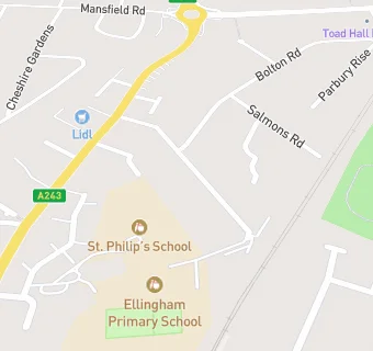 map for ABM Catering @ Ellingham Primary School