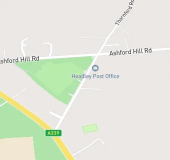 map for Headley And Ashford Hill Community Shop And Cafe