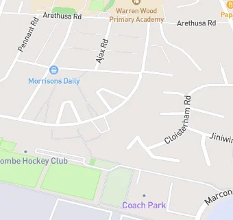 map for Warren Wood Social Club