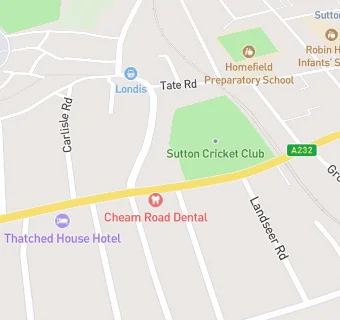 map for Sutton Cricket Club Ltd