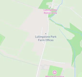 map for Lullingstone Roman Villa