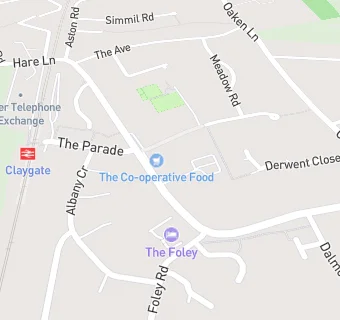 map for Hare Lane Dental Surgery