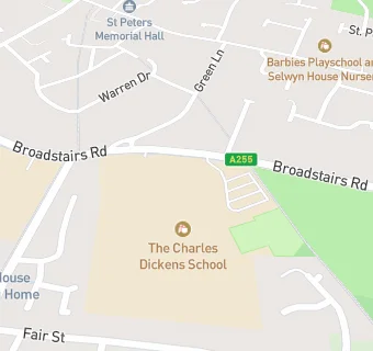 map for Charles Dickens School