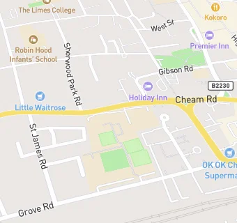 map for Sutton High School GDST