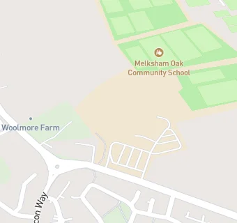 map for Melksham Oak Community School