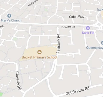 map for Becket Primary School