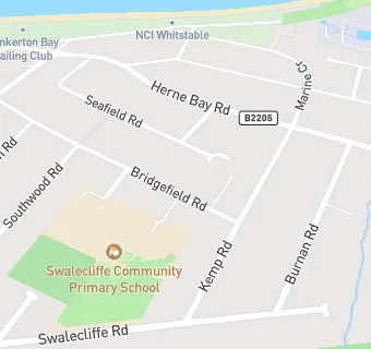 map for Swalecliffe Community Primary School