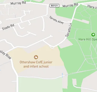 map for Ottershaw Christ Church Church of England Infant School