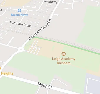 map for Leigh Academy Rainham