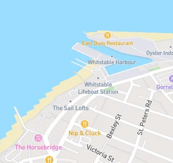 map for Whitstable Yacht Club