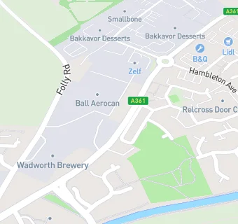 map for Roundway Service Station