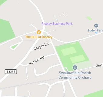 map for Riseley Village Tea Room