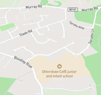 map for Ottershaw C of E Junior School