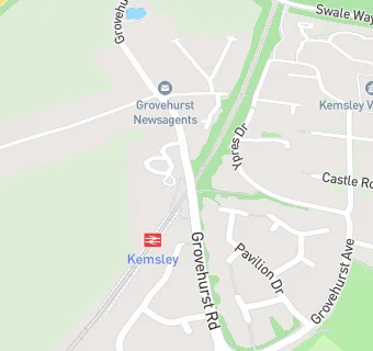 map for Grovehurst Surgery