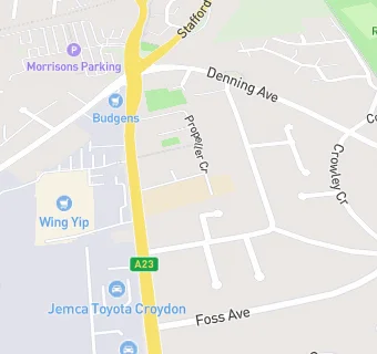 map for Harris Primary Academy Purley Way