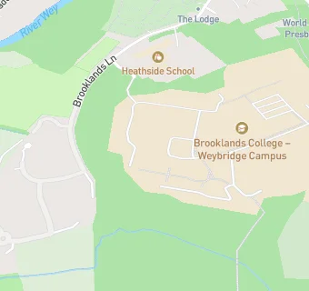 map for Brooklands Catering College