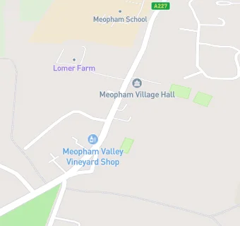 map for Meopham Country Club