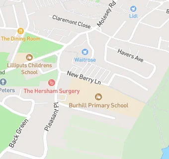 map for Burhill Primary School