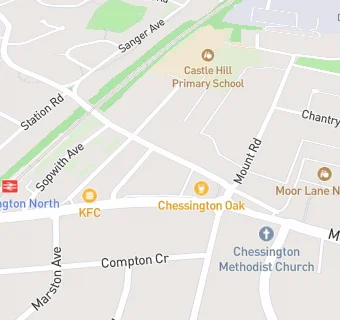 map for The Chessington Oak
