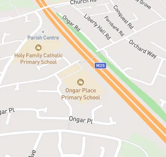 map for Ongar Place Primary School