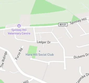 map for Hare Hill Social Club