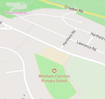 map for Wickham Common Primary School