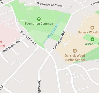 map for Summercroft Surgery