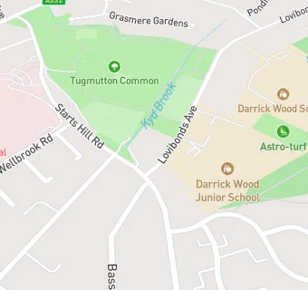 map for Darrick Wood Junior School