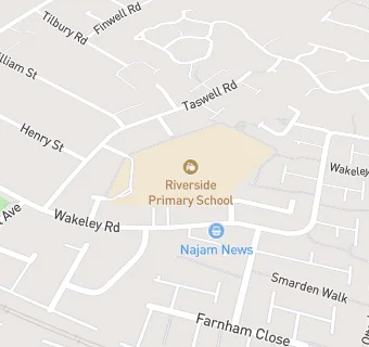 map for Wakeley Junior School