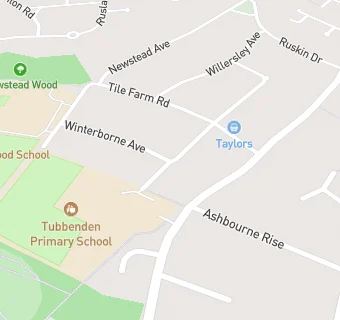 map for Tubbenden Primary School