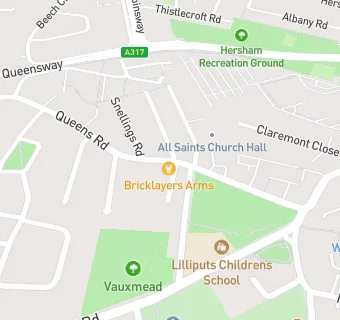 map for Bricklayers Arms