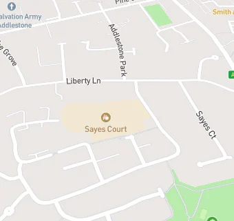 map for Sayes Court School