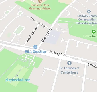 map for Birling Ave