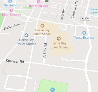 map for 1st Herne Bay Scout Group