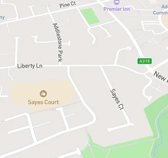 map for Sayes Court School