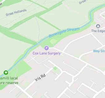 map for Cox Lane Surgery