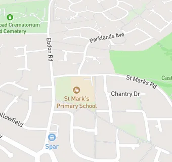 map for St Mark's Ecumenical Anglican/Methodist Primary School