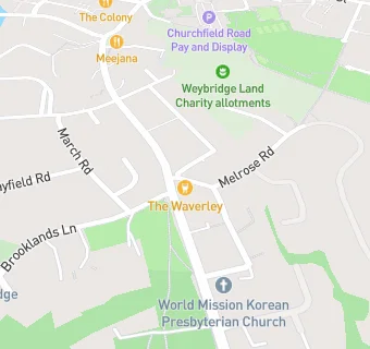 map for The Waverley Inn