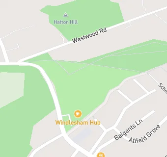 map for Rainbow Corner Windlesham