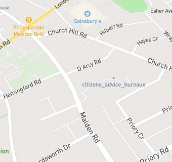 map for Cheam Gp Centre