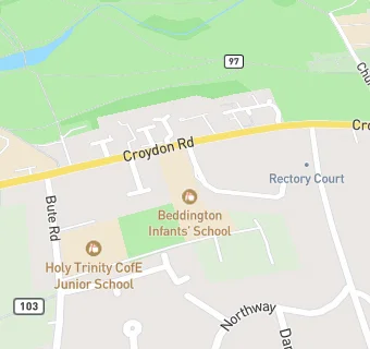 map for Beddington Infants' School