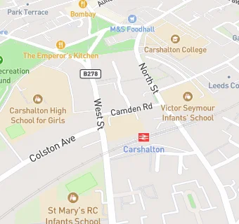 map for Camden Junior School