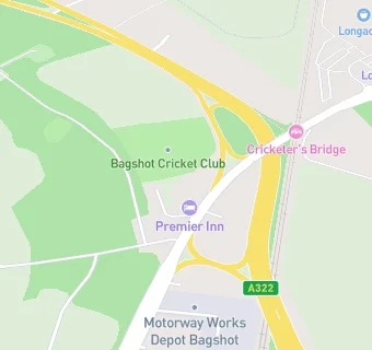 map for Bagshot Cricket Club