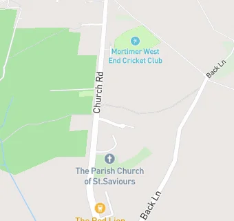 map for Mortimer West End Cricket Club