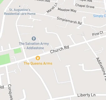 map for The Queens Arms